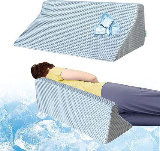 Wedges for Bed Positioning Sleeping Bed Wedge Pillow Foam Bed Sores Medical Pillows Side Sleepers Incline Cushion Post Surgery Elderly Pregnancy Back Leg Support Body Positioners Cooling Wedge