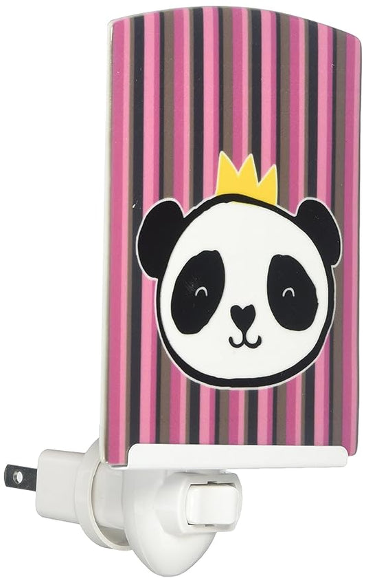 Caroline's Treasures BB7037CNL Panda Bear Queen Ceramic Night Light Compact, UL-Certified, Ideal for Bedroom, Bathroom, Nursery, Hallway, Kitchen, 6x4x3, Multicolor
