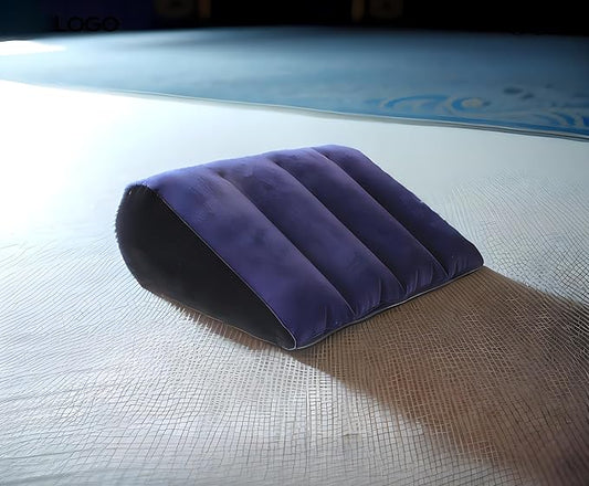 Portable Wedge Pillow Inflatable Cushion - Body Positioners for Legs and Back Support for Sleeping,Reading and Rest,Use in Bed, Travel, Camping Or Office，Fast Inflating Deflation