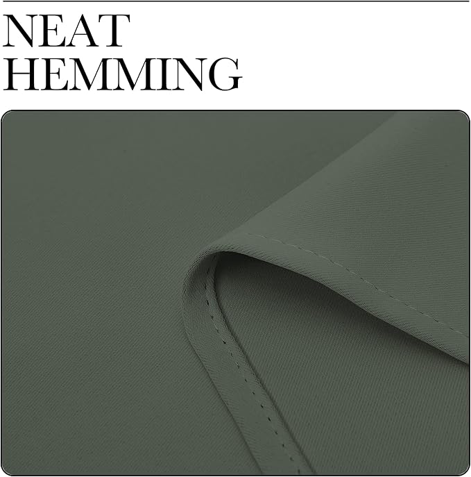 NICETOWN Dark Mallard Blackout Draperies Curtains - Pair of Grommet Top Thermal Insulated Blackout Decorative Curtains for Thanksgiving Day & Christmas Decor(55 inches Wide by 90 inches Long)