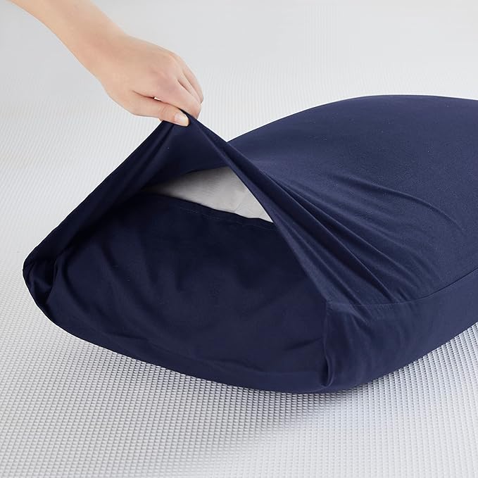 Microfiber Pillow Cases 14x20 Navy Blue Toddler Pillow Cases Set of 2 Soft Comfortable Not Shrink Small Pillow Cases Kids Pillowcase Envelope Style