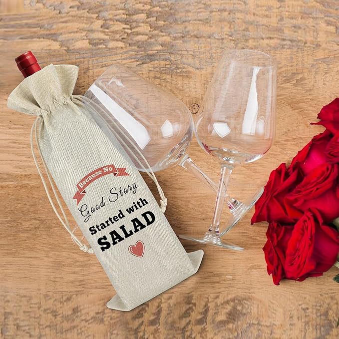 Wine Gifts Bag Wedding Birthday Retirement Gifts for Women Men New Job Gift for Coworker Wine Bottle Covers Housewarming Dinner Party Decorations Tasting Party Gift Reusable Burlap Wine Bag
