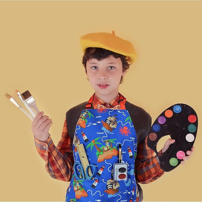 Kids Apron - cooking, gardening, artist, painting, cleaning, baking, pottery, chef, kitchen - gift boys, girls