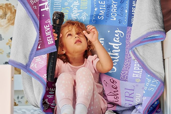 8 Year Old Girl Birthday Gifts Blanket, 8 Year Old Girl Gifts, Birthday Gifts for 8 Year Old Girls, 8th Birthday Decorations for Girls, Eight Year Old Girl Birthday Gifts 60"X50"