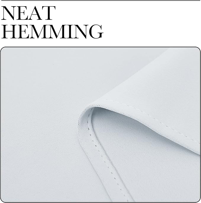 NICETOWN Room Darkening Draperies Curtains Panels, Window Treatment Thermal Insulated Grommet Room Darkening Curtains/Drapes for Bedroom (Greyish White, 2 Panels, 34 by 63)