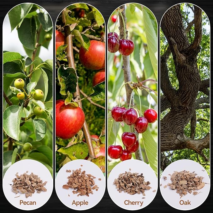 Cocktail Smoker Kit with Torch,High-End Set Old Fashioned Cocktail Kit for Whiskey with Wooden Box for Storage,4 Flavors of,Unique Gift for Men, Fathers,Friends and Elders. (No Butane)