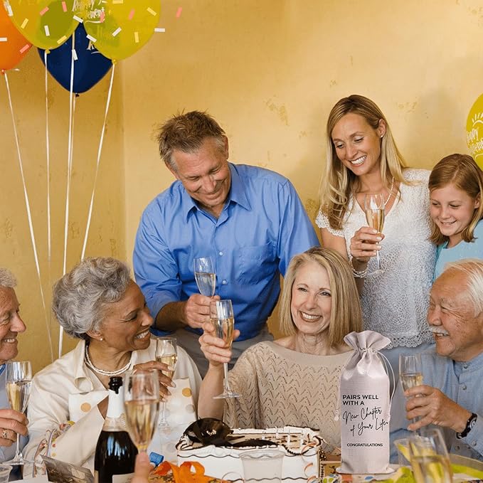 Pairs Well With Wedding Officiant Duties Wine Gift Bag Wedding Officiant Proposal Gift for Wedding Couples (WB-New Chapter)