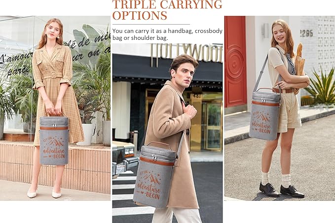 Wedding Gifts for Couples, Mr and Mrs Wine Tumblers Gifts - Engagement, Bridal Shower, Newlywed, His and Hers, House Warming -Insulated Wine Cooler Tote Bag with Glasses and Wine Accessories Gifts Set