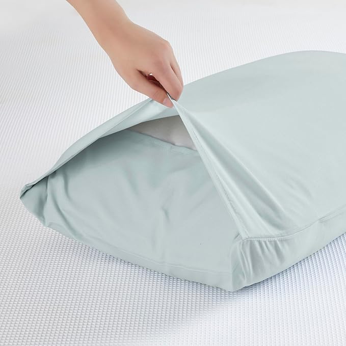 Toddler Pillowcase Set of 2 Microfiber Travel Pillow Cases 14x20 Light Gray Pillow Covers Envelope Style Comfortable Not Shrink Soft Pillow Cases