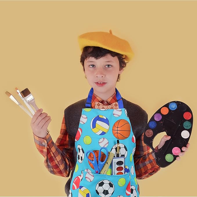 Kids Apron - cooking, gardening, artist, painting, cleaning, baking, pottery, chef, kitchen - gift boys, girls