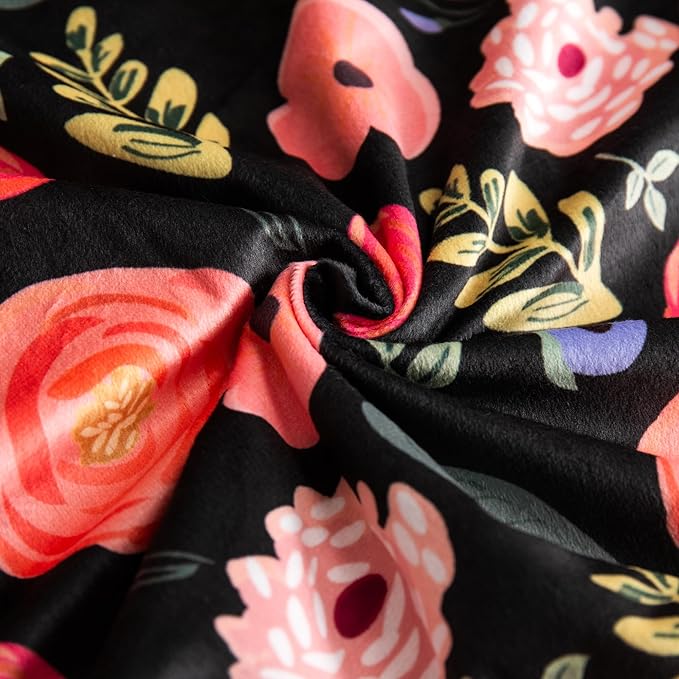 Baby Blanket for Boys Girls Super Soft Blanket,Fluffy Warm Lightweight Baby Receiving Blankets,Double Layer with Dotted Backing for Toddler NurseryQSTEHEML Baby Blankets (Flower, 30*40inch)