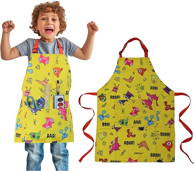 Kids Apron - cooking, gardening, artist, painting, cleaning, baking, pottery, chef, kitchen - gift boys, girls