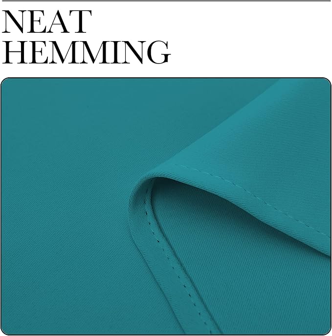 NICETOWN Room Darkening Curtains 90 inch Length 2 Panels, Thermal Insulated Grommet Blackout Curtains for Modern Casual Elegant Bedroom Kids Room Theme Decoration (Peacock Teal, 2 Pieces, W42)