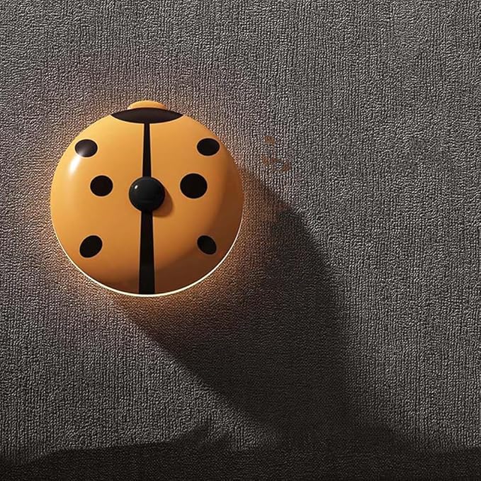 Motion Sensor Night Light, Cute Ladybug LED Night Light for Kids, USB Rechargeable, Magnetic Stick-On Anywhere, Wall Light with 2 Working Modes for Stairway Cabinet Hallway Bedside