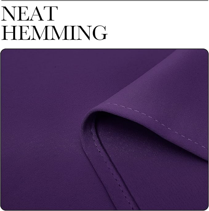 NICETOWN Purple Blackout Curtains 78 inches Long, Niose Reducing and Thermal Insulated Room Darkening Curtains for Girls Bedroom Living Room Window Decoration (55 inches Wide, 2 Panels)