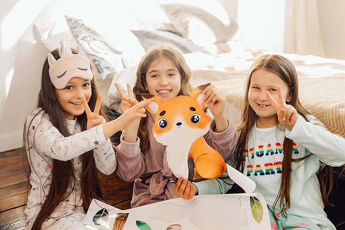 Large Animals Wall Decals for Kids by Lipastick – 177 pcs Woodland Animals Wall Stickers – Forest Animal Wall Decals for Kids Boys Baby Girls – Kids Wall Decals Bear Fox Deer Hare Raccoon Owl XXL Size