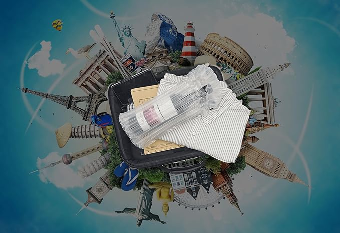 25 pack Wine bottle protector, Wine bottle packaging, Air Column Packaging, Wine Bottle Travel Protector Bags, Reusable Wine Bottle Protector, Safe Transportation of glass bottles, large