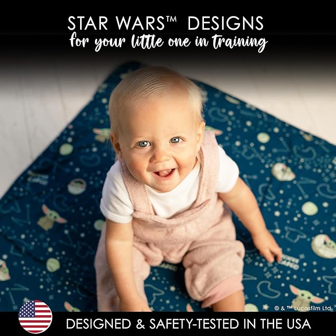 Milk Snob Star Wars The Child Baby Boy and Girl Swaddle Blanket, Soft Receiving, Security Bed and Play Blanket, Toddler and Infant Baby Bedding Registry and Shower Gifts, Newborn Essentials, 35x35