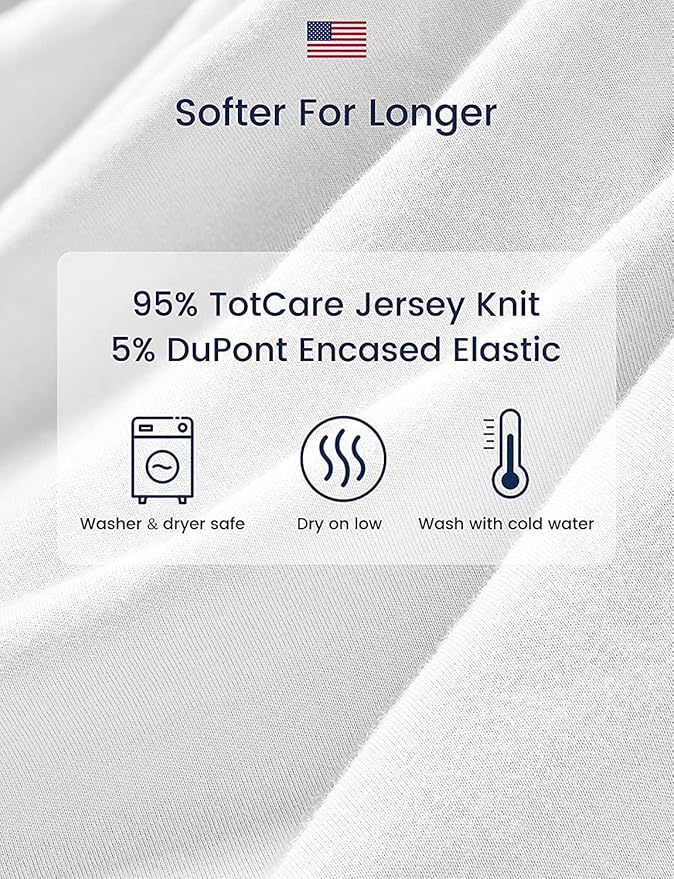 TotAha Premium Soft Pack n Play Sheets, Super Stretchy Jersey Knit Mini Crib Sheets Fitted, Silky Comfort Pack and Play Mattress Sheets, 2 Pack (Vintage Rose & Brunch)