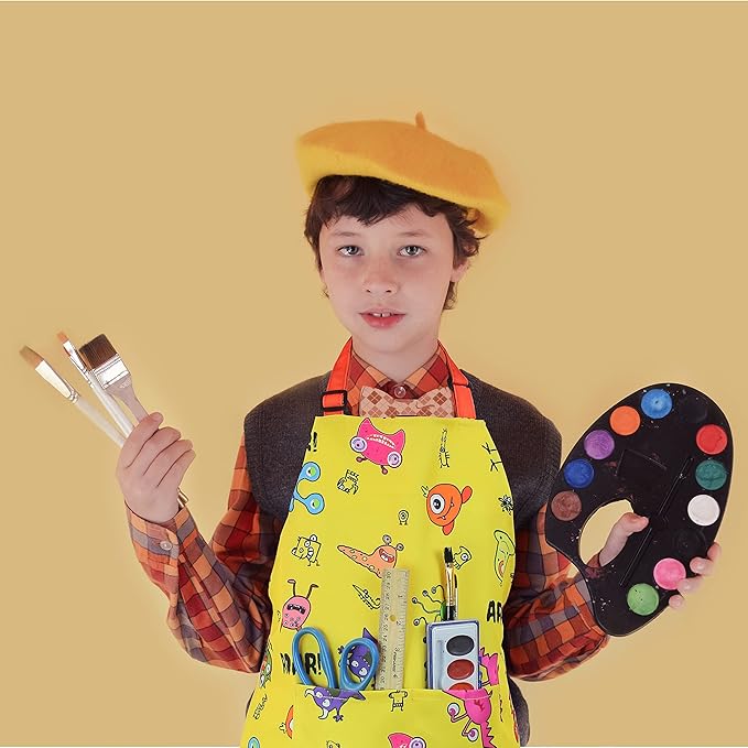 Kids Apron - cooking, gardening, artist, painting, cleaning, baking, pottery, chef, kitchen - gift boys, girls