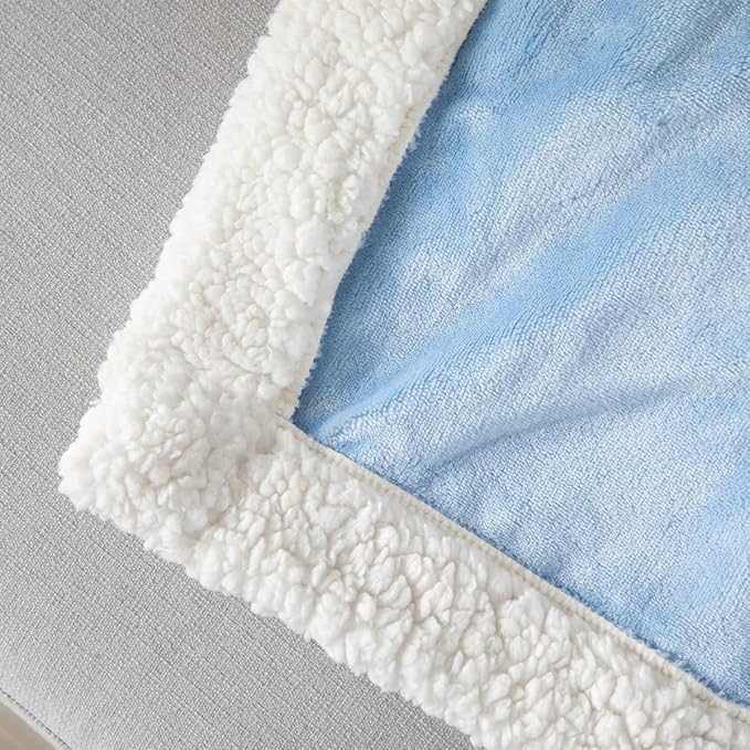 COSUSKET Kids Throw Blanket, 3D Cartoon Embroidery Sherpa Blanket Boys Girls Gifts