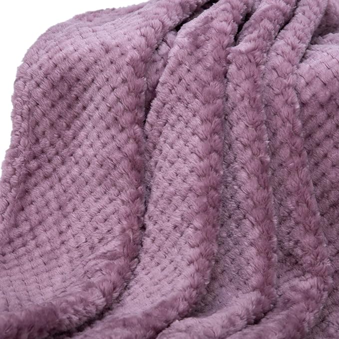 Fuzzy Blanket or Fluffy Blanket for Baby, Soft Warm Cozy Coral Fleece Toddler, Infant or Newborn Receiving Blanket for Crib, Stroller, Travel, Decorative (28Wx40L, XS-Burgundy)