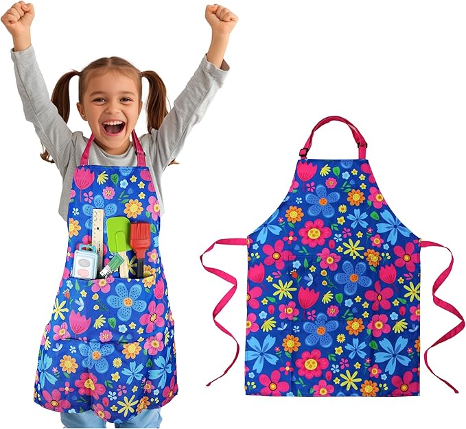 Kids Apron - cooking, gardening, artist, painting, cleaning, baking, pottery, chef, kitchen - gift boys, girls
