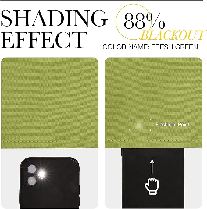 NICETOWN Green Blackout Curtains Window Panels, Window Treatment Thermal Insulated Solid Grommet Blackout Draperies/Drapes for Bedroom (Set of 2, 34 by 54 Long, Fresh Green)