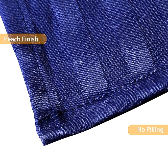 Toddler Bedding Set - 4 Piece Soft Crib Bedding Set for Boys, Includes Toddler Comforter, Flat Sheet, Fitted Sheet and Pillowcase, Blue Stripe