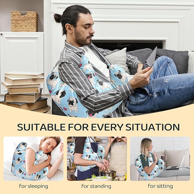 Rotator Cuff Pillow Post Shoulder Surgery Recovery Supplies Pillow,Providing Support for Post-Surgery Shoulder Comfortable Cotton Bag Pillow With an Detachable Design Post Surgery Shoulder Pillow