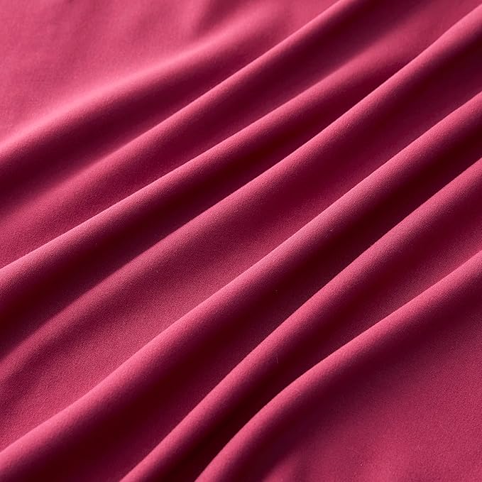 Toddler Pillow Cases Set of 2 Microfiber Travel Pillow Cases 14x20 Wine Red Pillow Covers Small Pillowcase Envelope Style