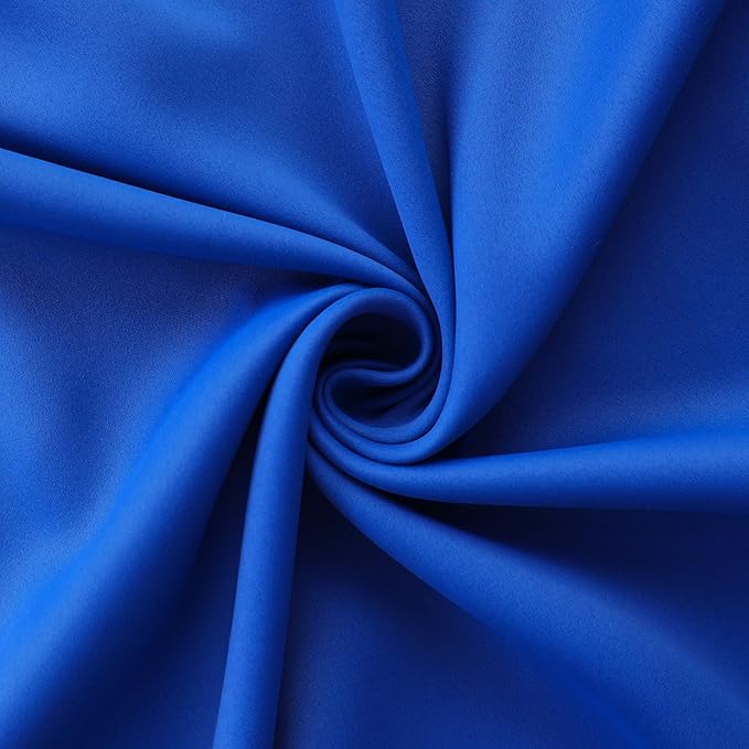 Mrs.Naturall Royal Blue Curtains for Toddler Boys Bedroom Blackout Gamer Curtains for Boys Room 2 Panel Sets,63 Inch Length
