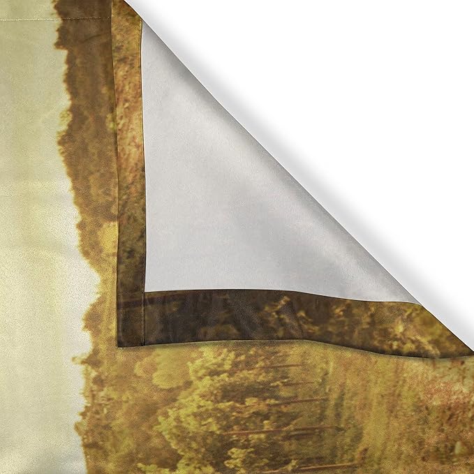 Ambesonne Wine Kitchen Curtains, Red Wine Bottle and Glass on Wooden Cask Dramatic Sky Agriculture, Window Drapes 2 Panel Set for Kitchen Cafe Decor, 55" x 39", Coffee Black