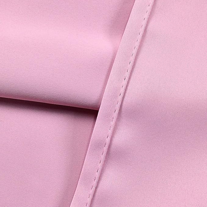 Pink Valance for Girls Bedroom Blackout Grommet Top Valance Window Treatment for Living Room Short Straight Drape Valance for Nursery Baby Girls Room 70X18 1 Panel