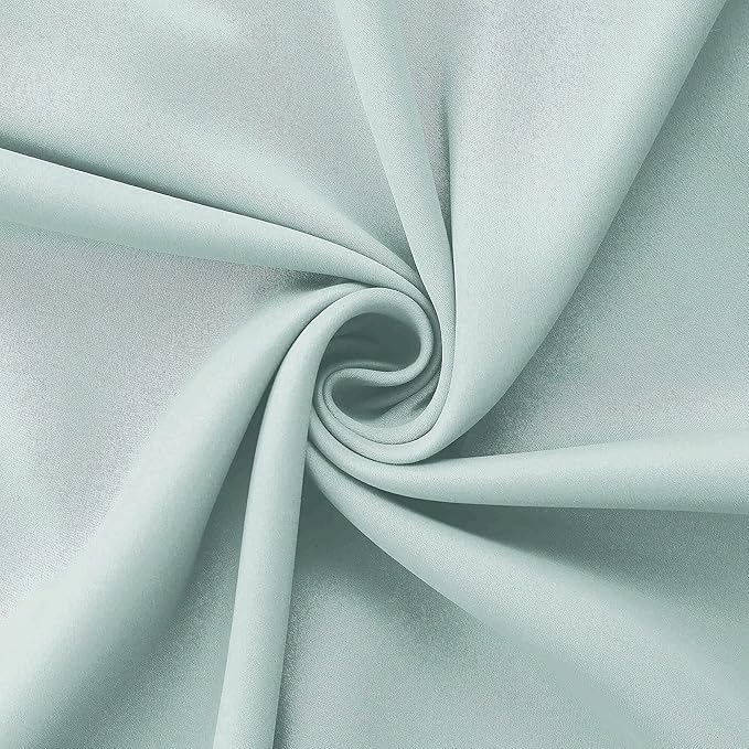 Mrs.Naturall Coastal Curtains for Living Room,Farmhouse Blackout Beach Themed Curtains for Dining Room Bedroom Cowgirl Decor,Aqua Mint Green,96 Inch Long 2 Panels Set