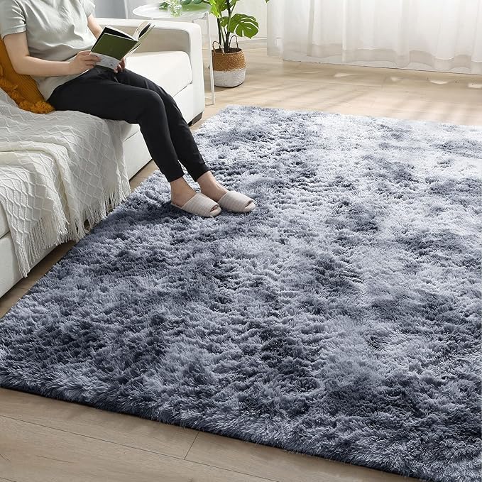 8'x10' Area Rug for Bedroom, Thickened Fluffy Rug for Living Room