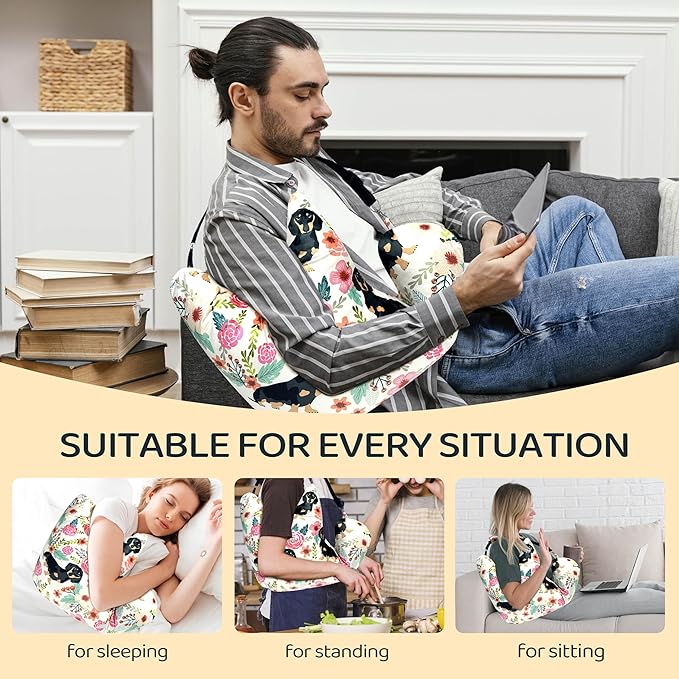 Rotator Cuff Pillow Post Shoulder Surgery Recovery Supplies Pillow,Providing Support for Post-Surgery Shoulder Comfortable Cotton Bag Pillow With an Detachable Design Post Surgery Shoulder Pillow