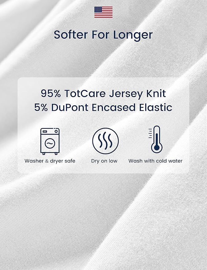 TotAha Space Crib Fitted Sheet, Super Stretchy Jersey Star Crib Sheets, Buttery Soft Boy Crib Mattress Sheets, Ultra Breathable Baby Bed Sheets 28x52x9 Extra Deep Pocket, 2 Pack