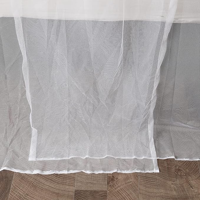 Mengersi Elegant Mosquito Net Canopy Bed Curtains Twin to Twin XL Size Bed,Netting Curtains for Camping, Patio,Indoor Outdoor Net (80x40x80, White)