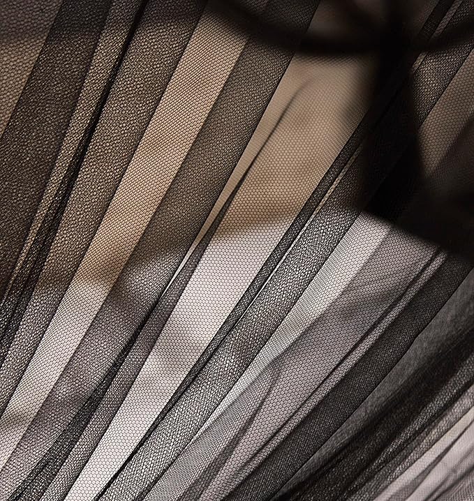 Mengersi Bed Canopy Mosquito Net for Bed,Canopy Bed Curtains Elegant Bed Drapes Screen Netting Canopy Curtains Bedroom Decor (Black, King)